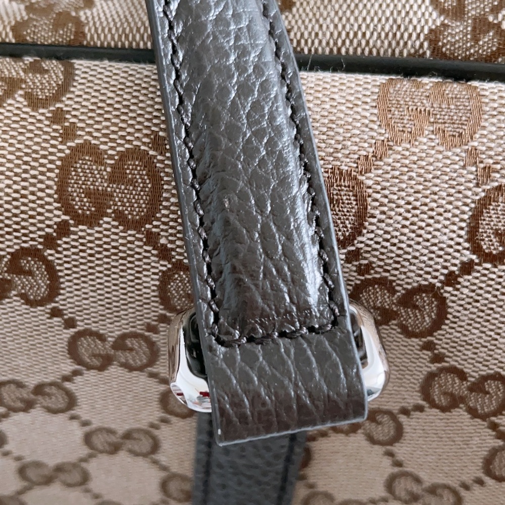 Gucci Luggage GG Guccissiama Monogram Canvas Boston Carry On Duffle Travel Bag - Picture 6 of 16